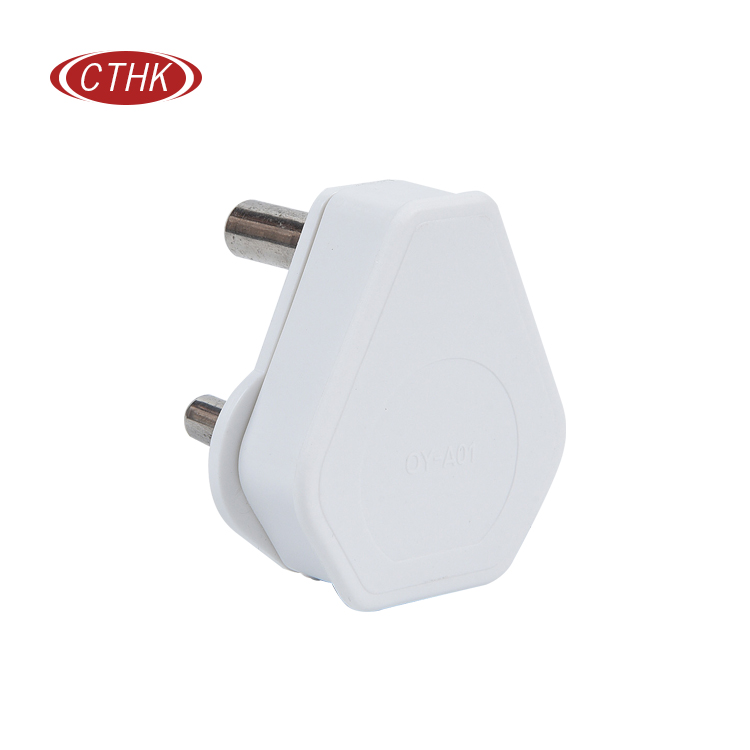 250V AC Power male plug 3 pin south africa rewireable plug