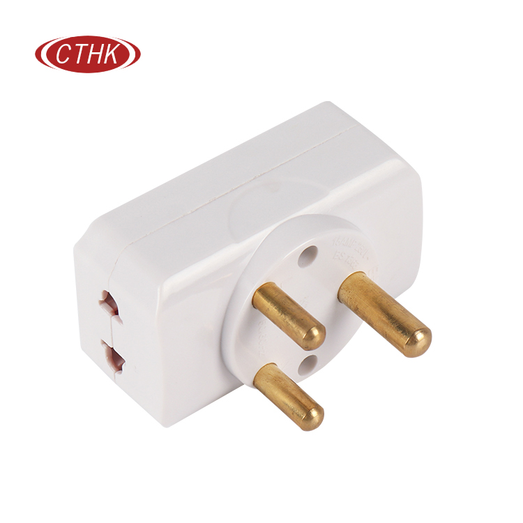 Custom 3 in 1 South African multiple 2 Ac outlets three pin conversion ...