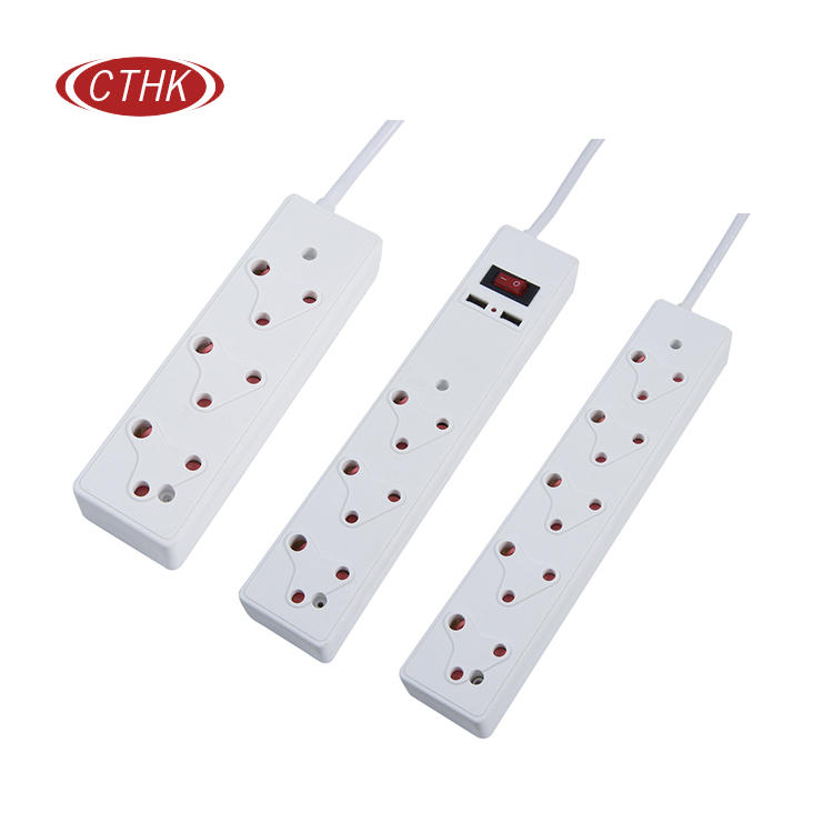 South Africa surge protector power strip extension with usb ports