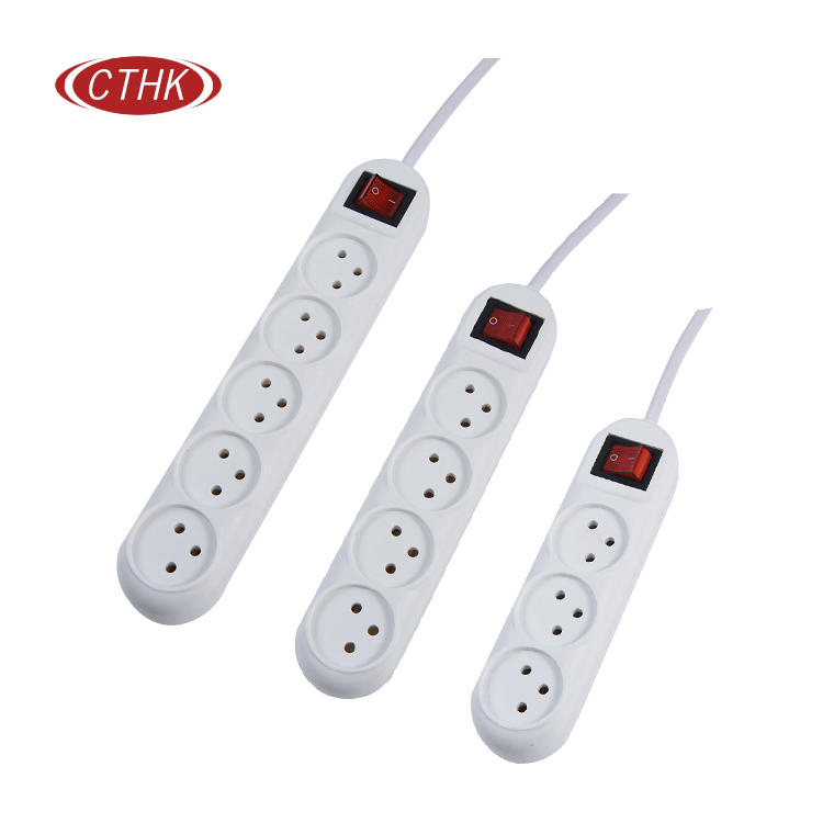 Israel type surge protection extension socket power strip with switch