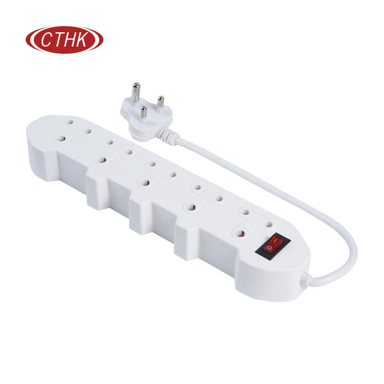 South African Power Strip With One Main Switch