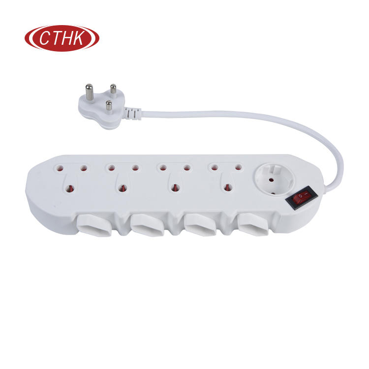 South African Power Strip Supply For Nine Sockets