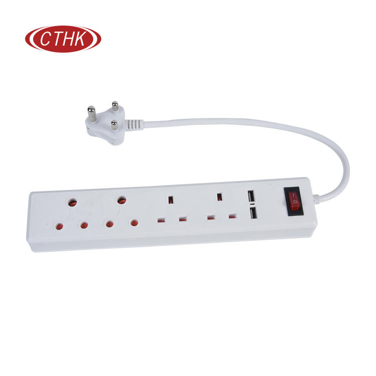 South Africa Power Strip With South Africa Sockets And UK Sockets
